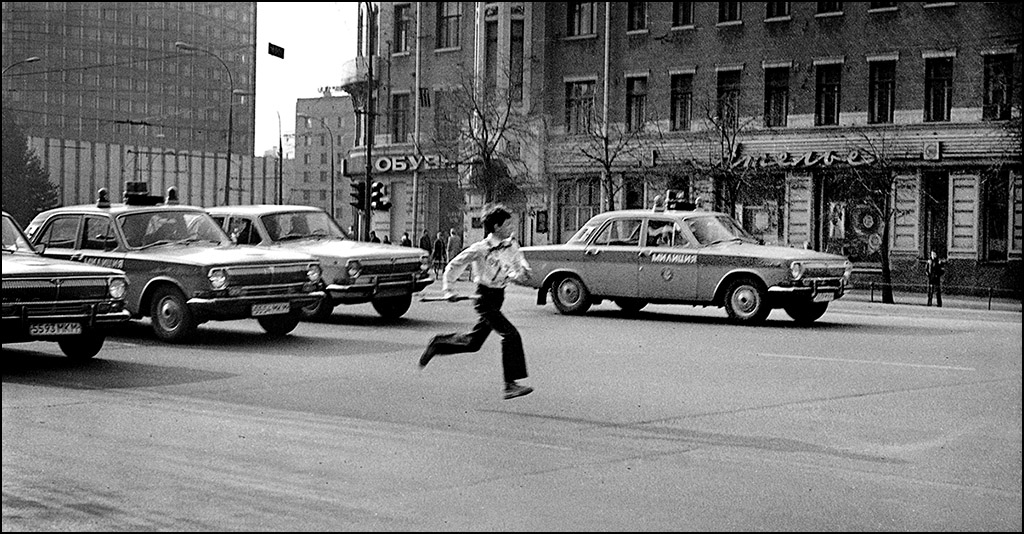 Пионерская эстафета. Москва, Садовое кольцо, 1984