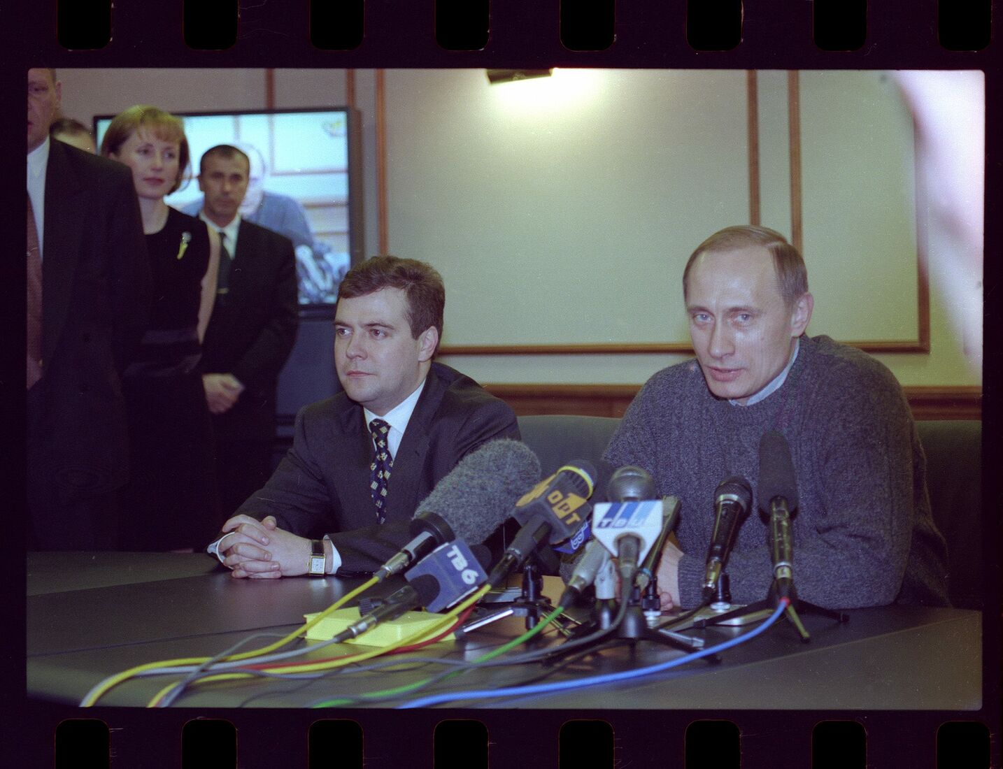 Артем Чернов. Портфолио. Путин в 2000 году. Ночь после выборов президента РФ в 2000 г.